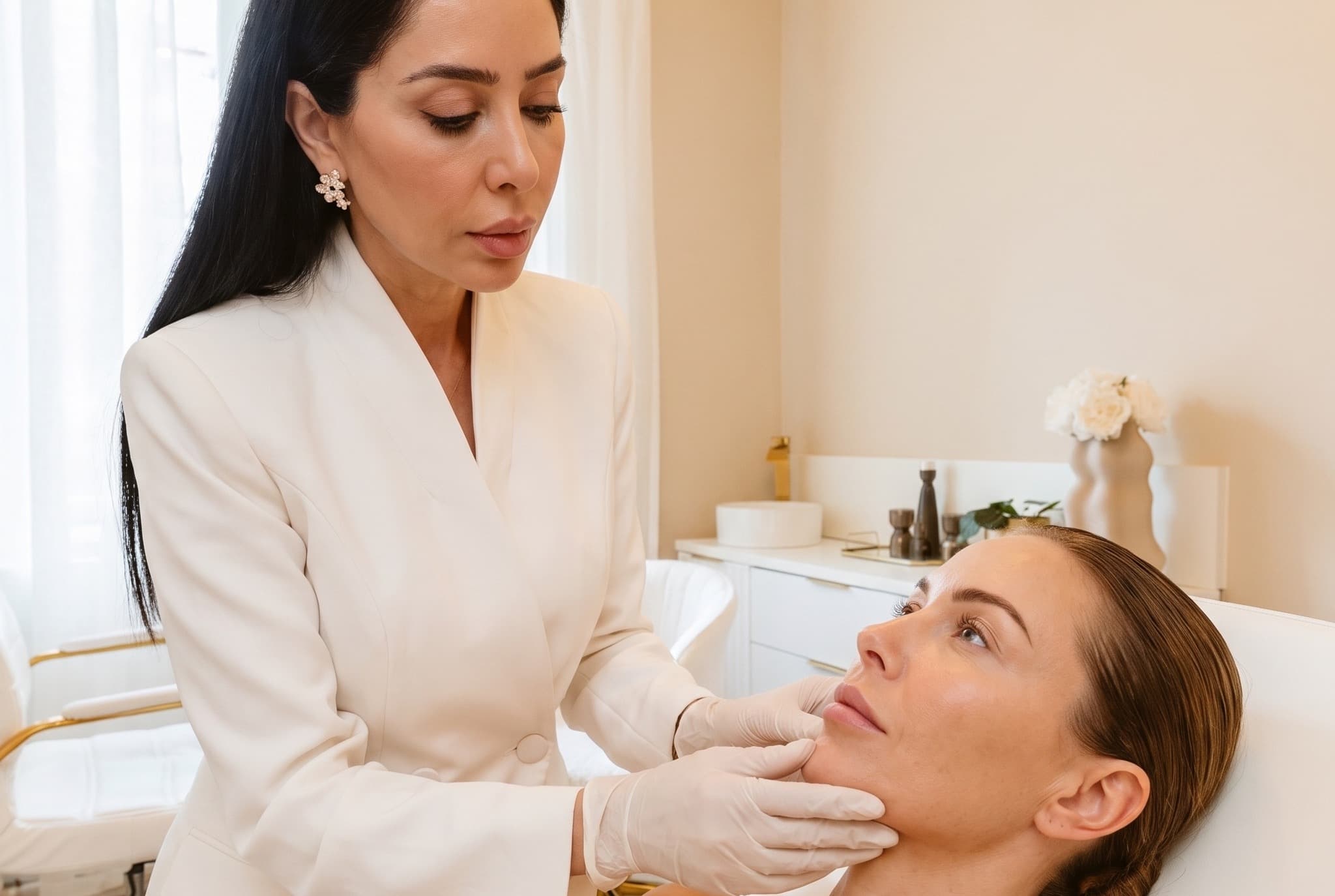 Facial assessment for natural, healthy ageing at Sol Clinic London