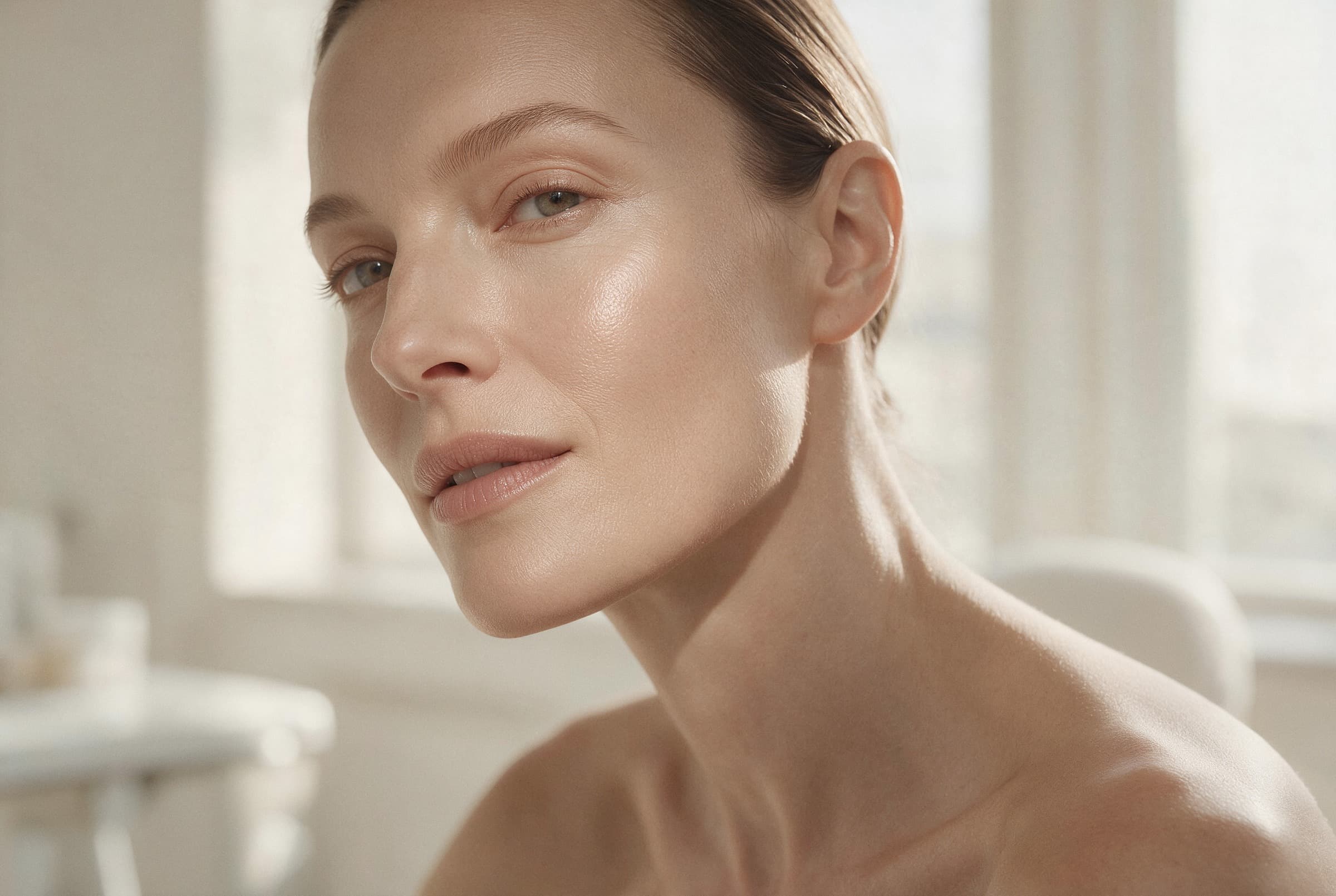 Healthy, luminous skin with natural texture — collagen regeneration at Sol Clinic London